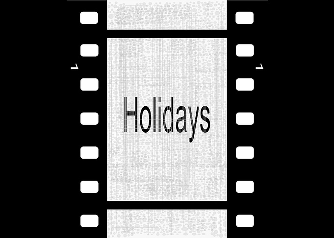Holidays Film Strip