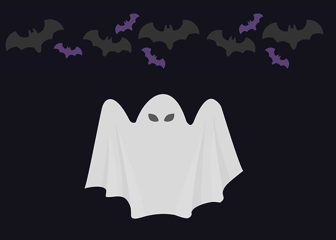 scary ghost art