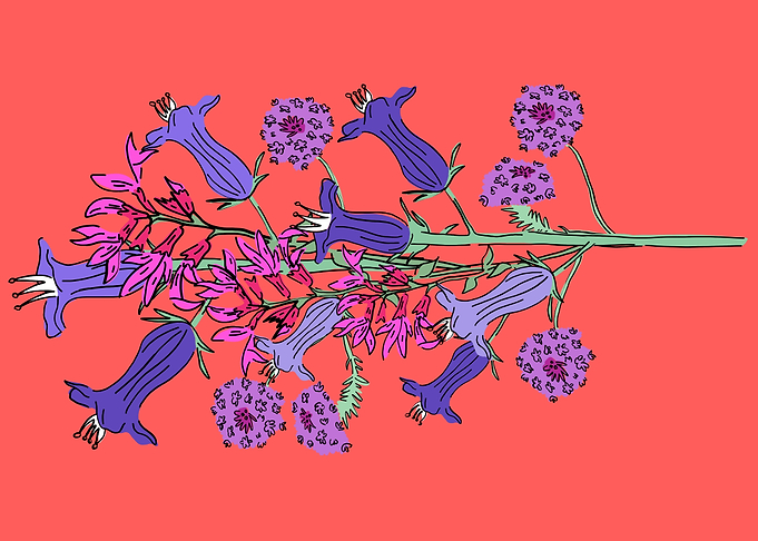 beautiful flower art