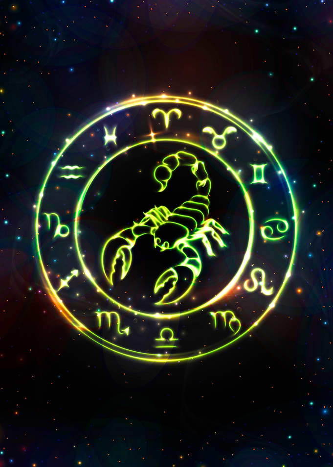 Zodiac glowing Scorpio