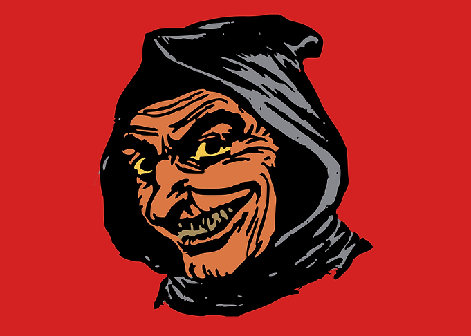 scary ghost art