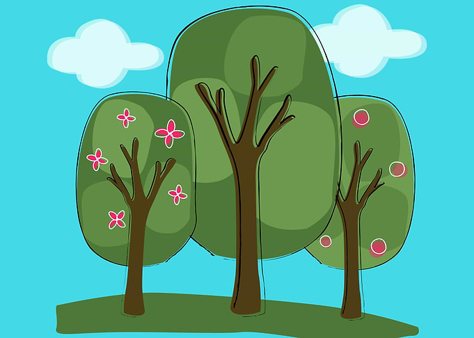 grown trees art