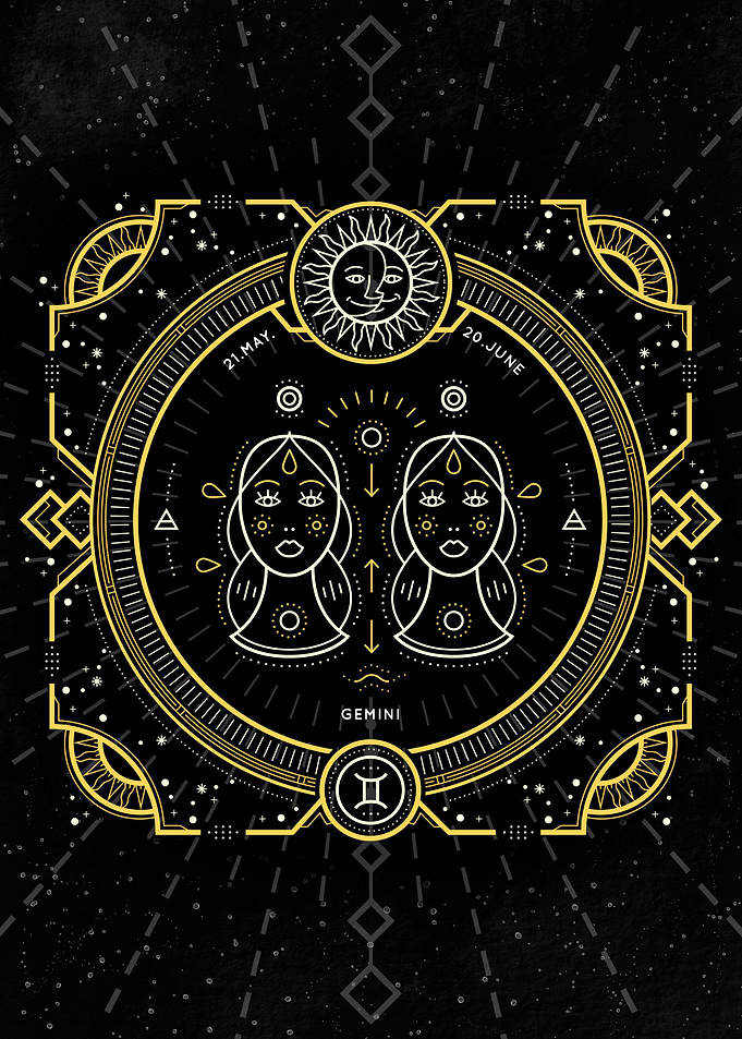 Zodiac vintage Gemini