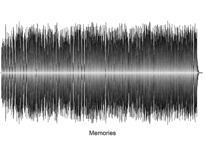 Memories Soundwave Art