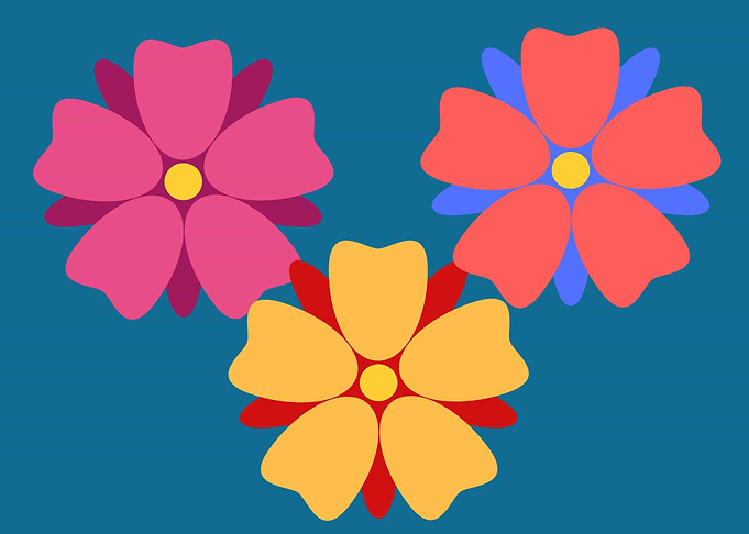 beautiful flower art