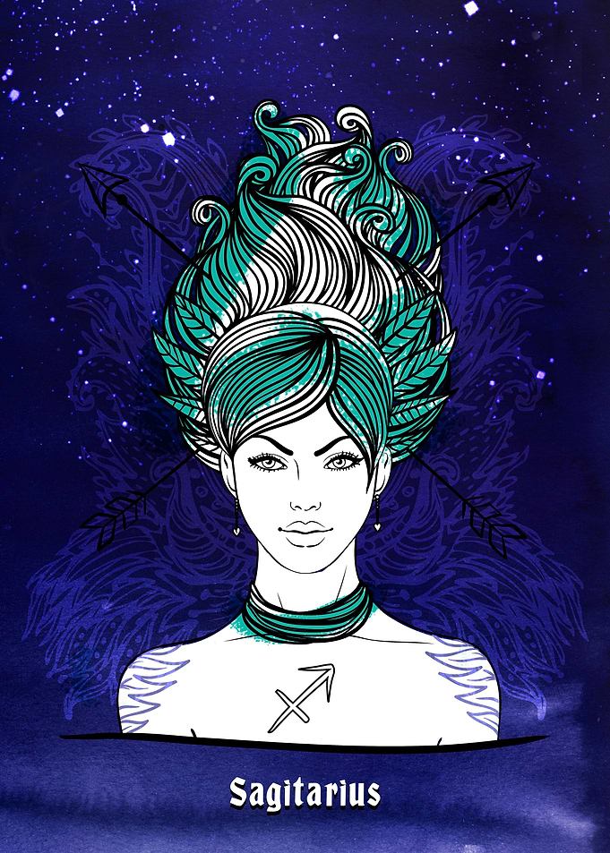 Zodiac female Sagittarius