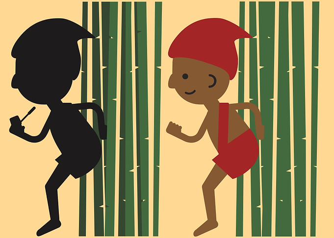 dwarf in the forest