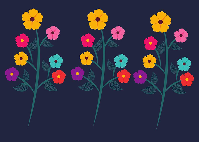 beautiful flower art