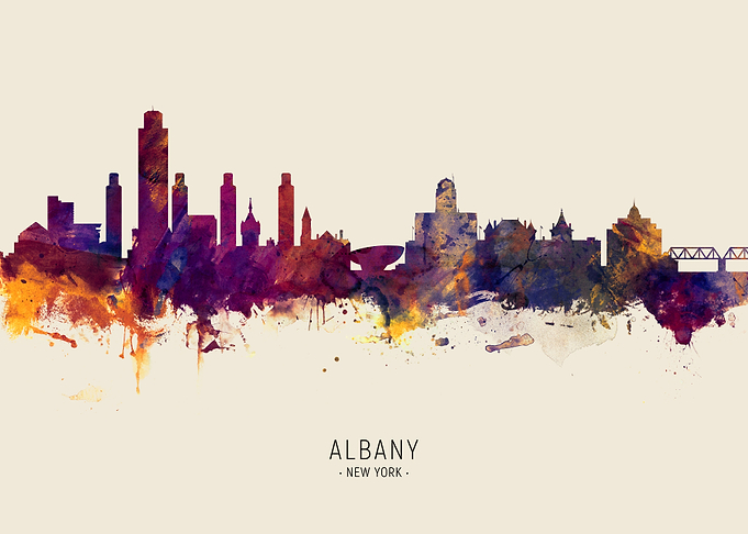 Albany Skyline New York