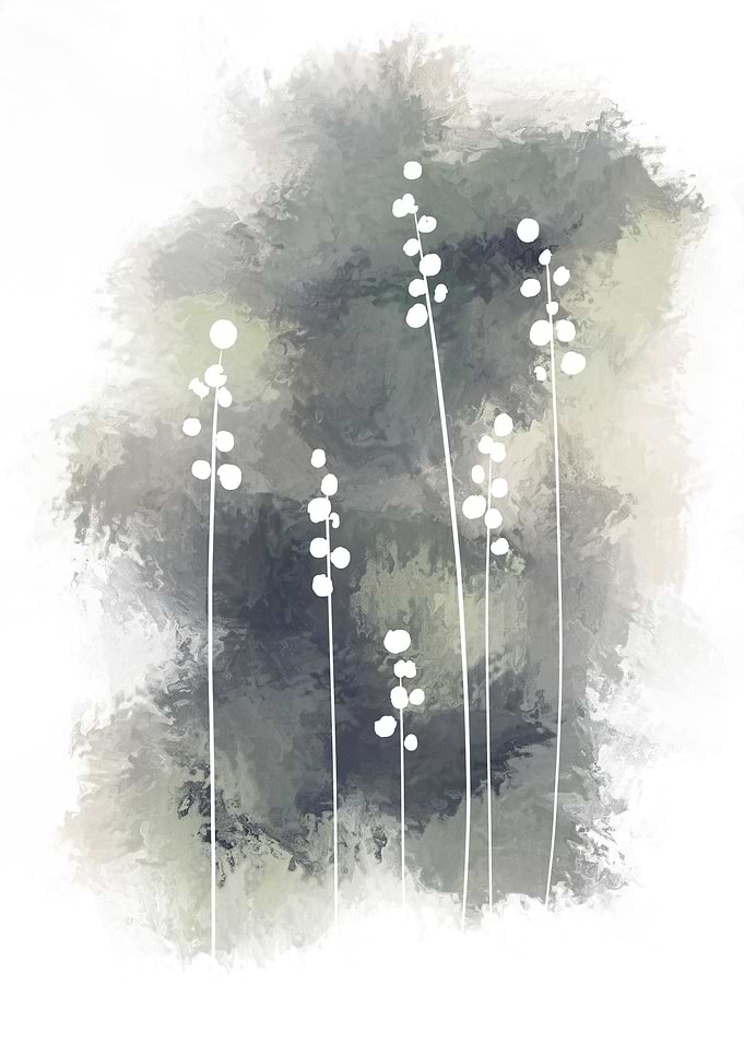 Cold Floral Silhouette