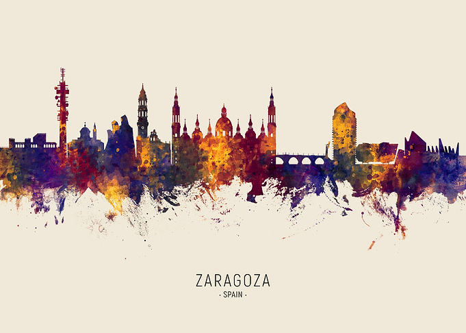 Zaragoza Skyline Spain