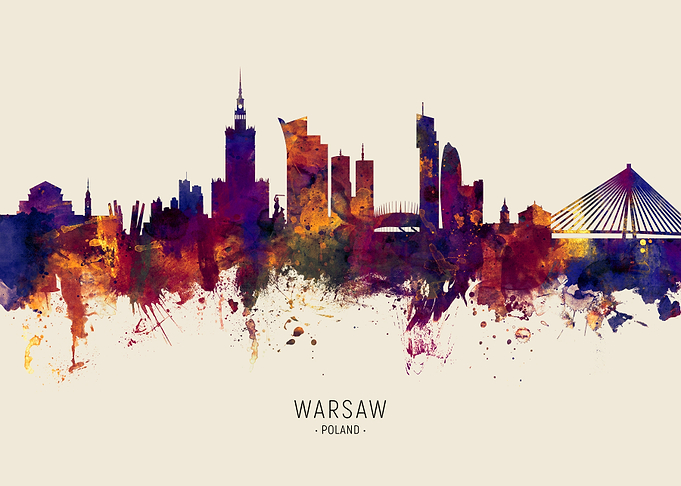 Warsaw Skyline Poland
