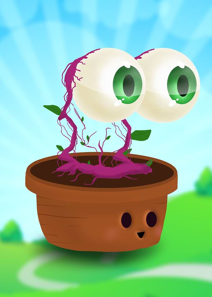 root of the eyes