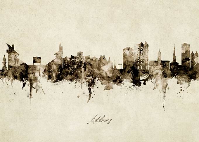 Athens Georgia Skyline USA