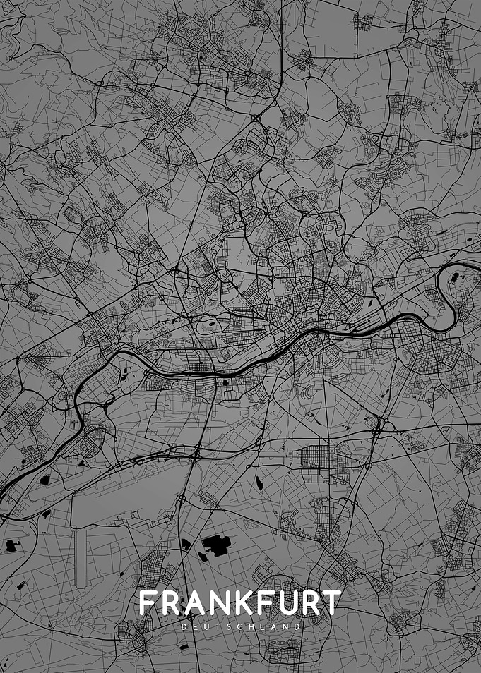 Frankfurt map BW