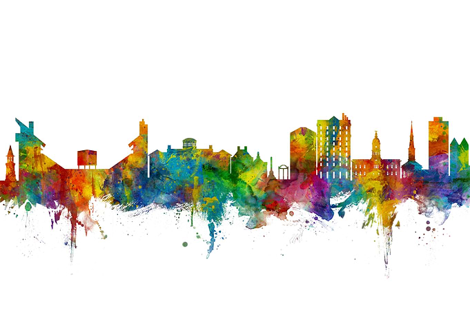 Athens Georgia Skyline USA