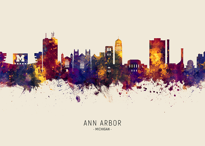 Ann Arbor Skyline Michigan