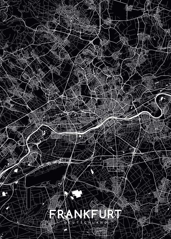 Frankfurt map black