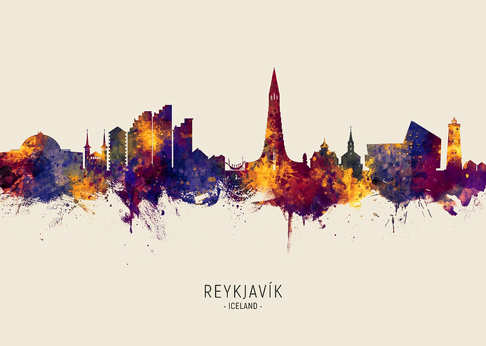 Reykjavik Skyline Iceland