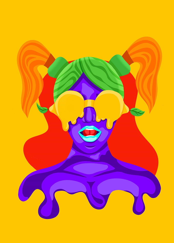 Summer Girl Pop Art