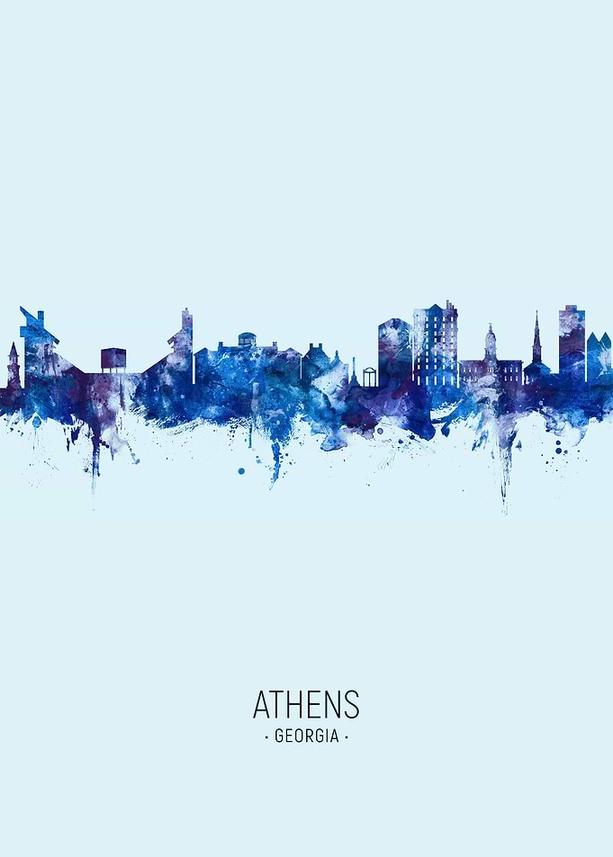 Athens Georgia Skyline USA