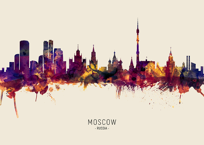 Moscow Skyline Russia