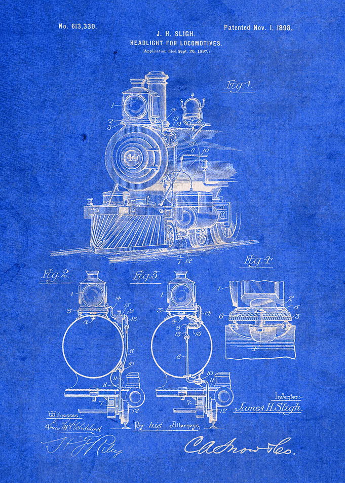 Train Locomotive Headlight