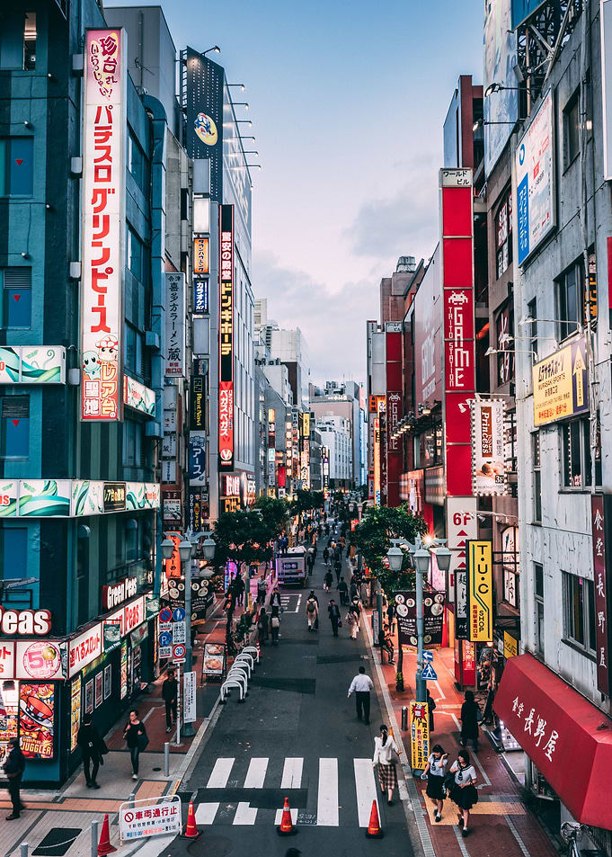 Tokyo Shinjuku Evening