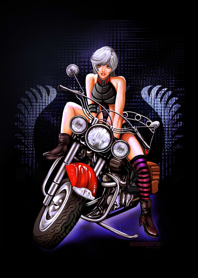 Moto pinup