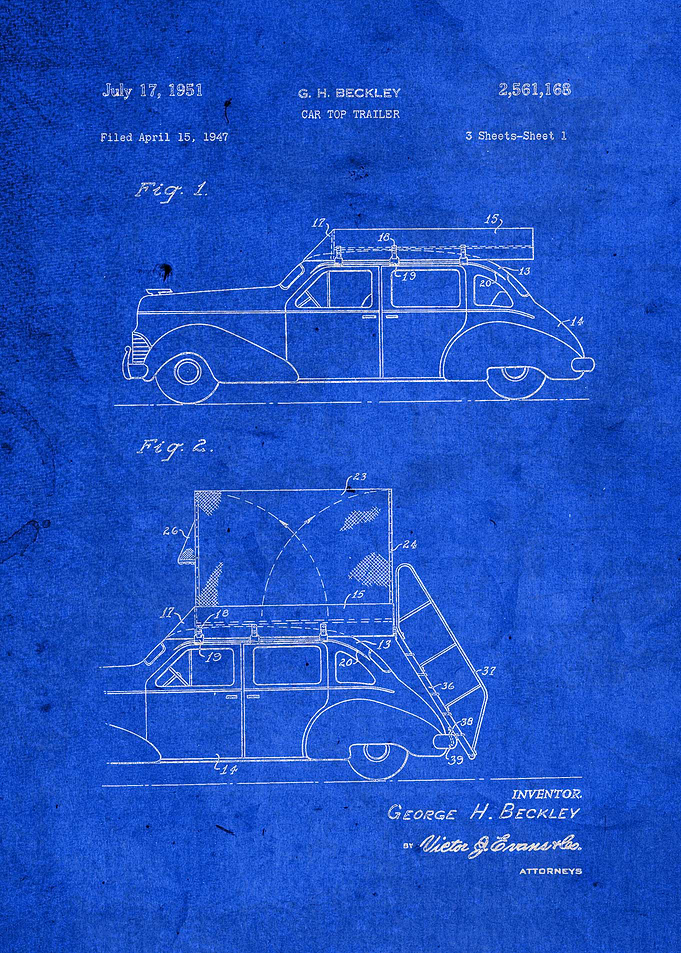 Car Top Trailer Vintage