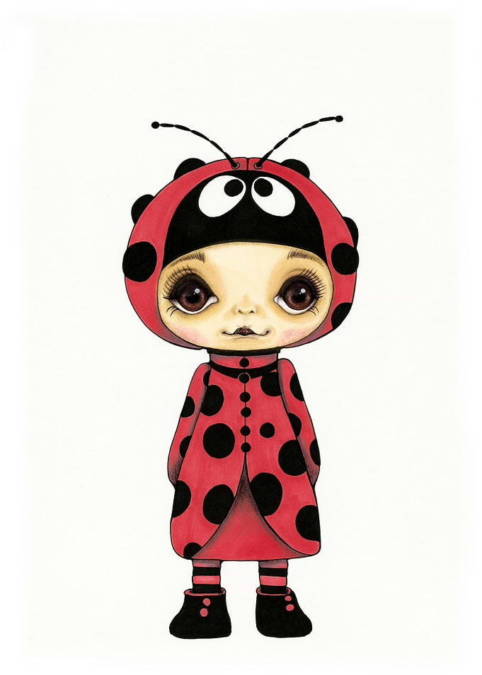 Little Lady Bug Girl