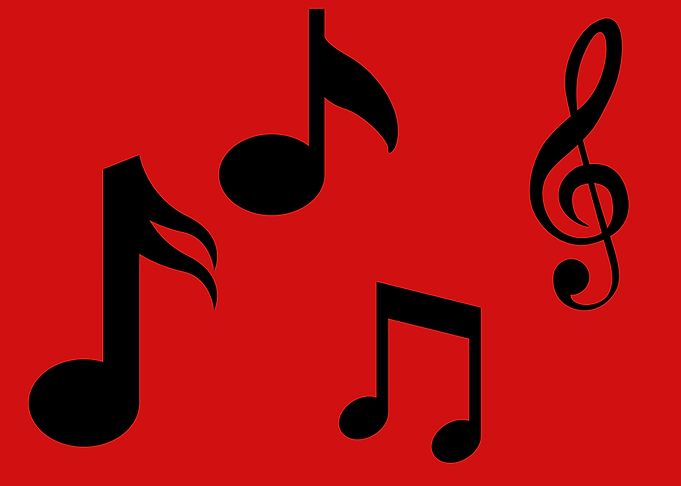 music notes art