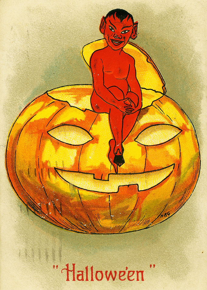 Vintage Halloween Devil