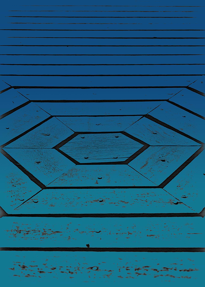 Blue polygons
