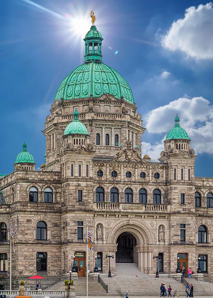 Sun Behind Dome