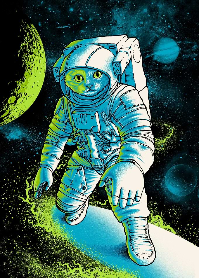 Surfing in space
