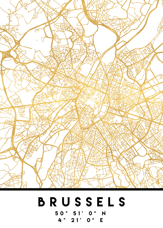 Brussels Map Belgium