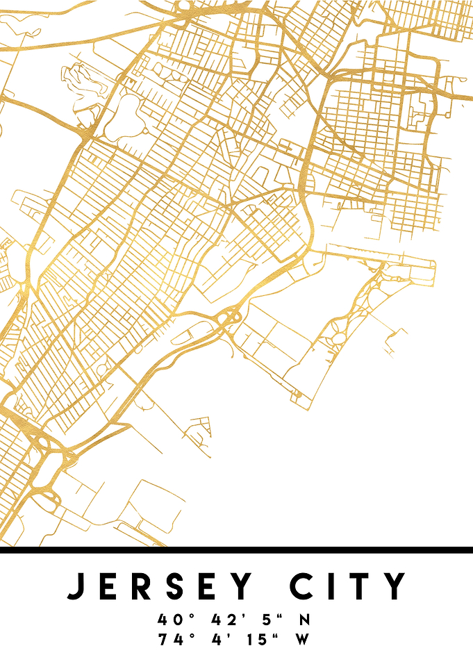 Jersey City Map New Jersey