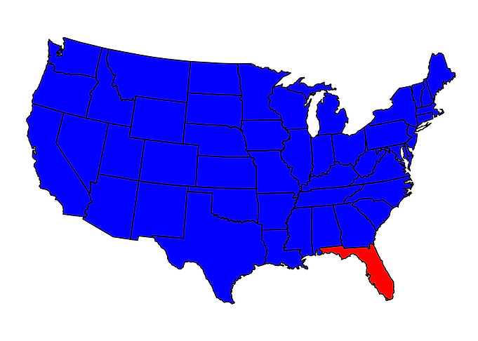 State of Florida Location