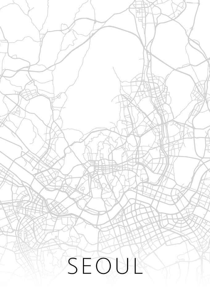 Seoul South Korea City Map