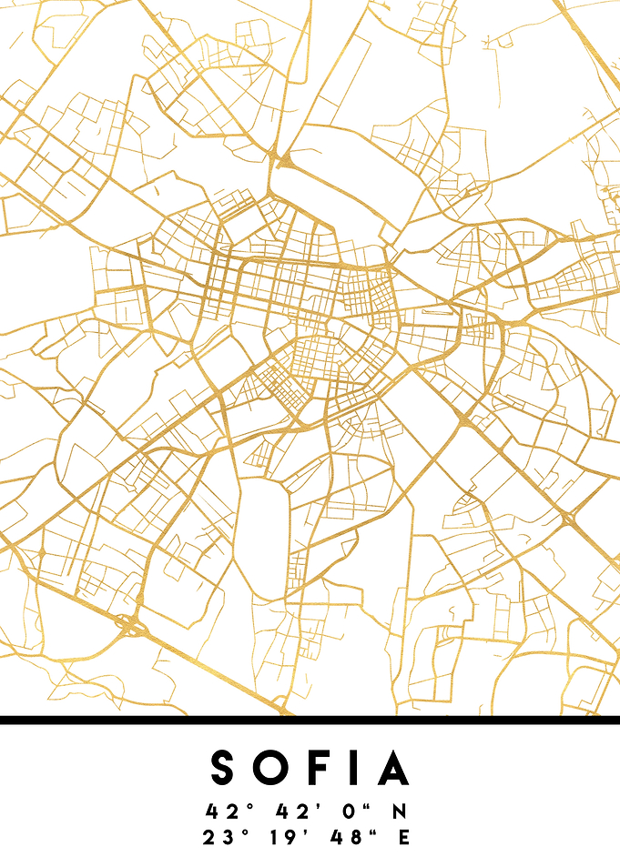 Sofia Map Bulgaria