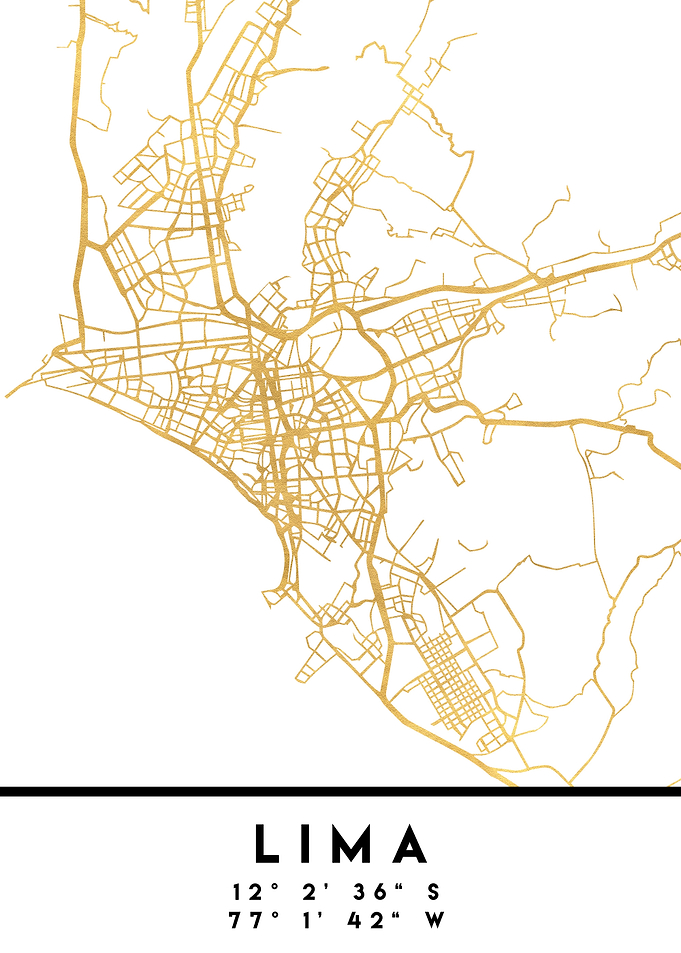 Lima Map Peru