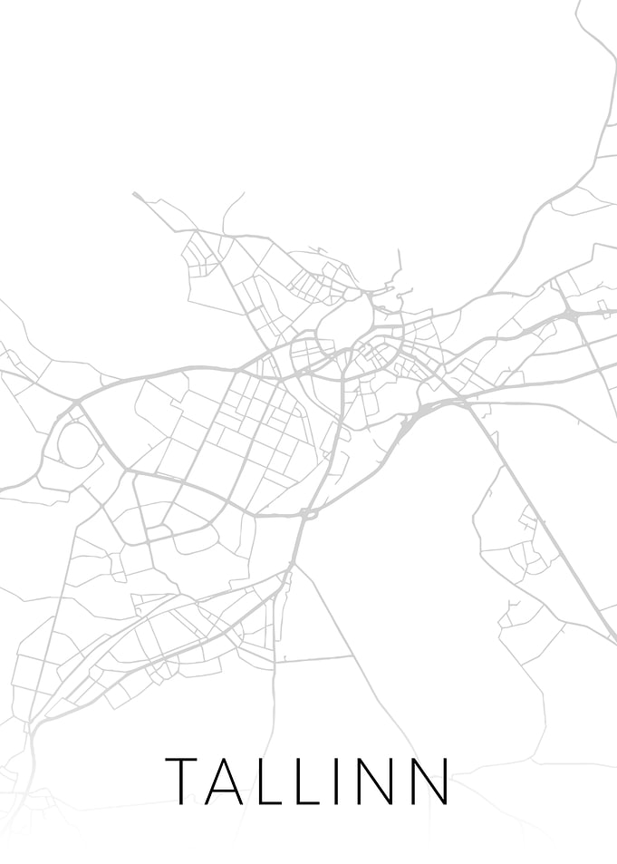 Tallinn Estonia City Map