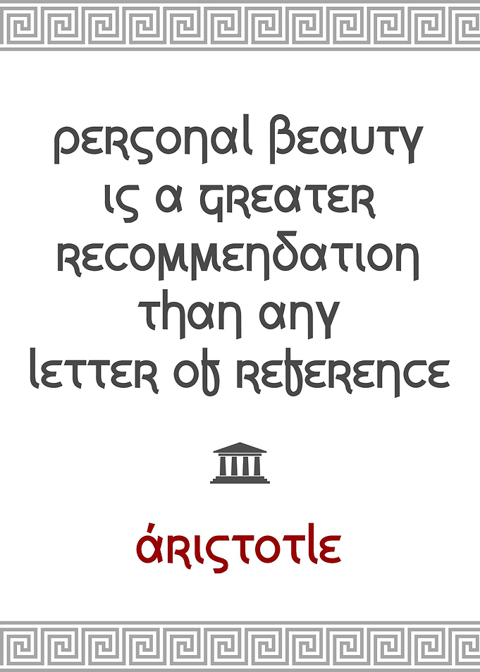 Aristotle Personal Beauty