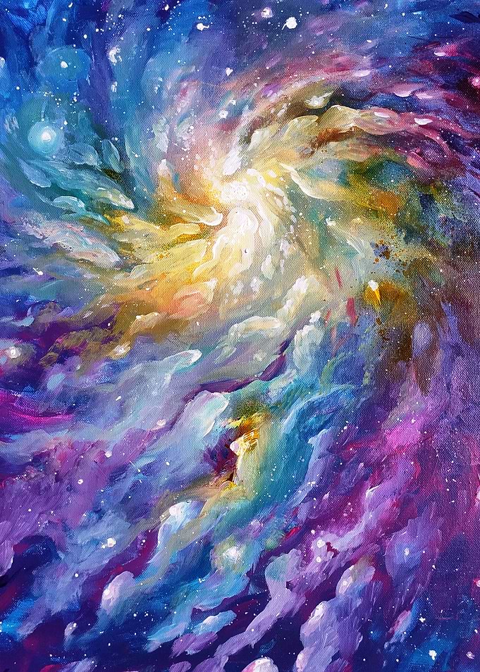 galaxy painting