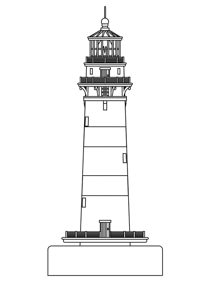 Lighthouse Line Drawing