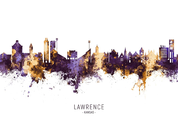 Lawrence Skyline Kansas