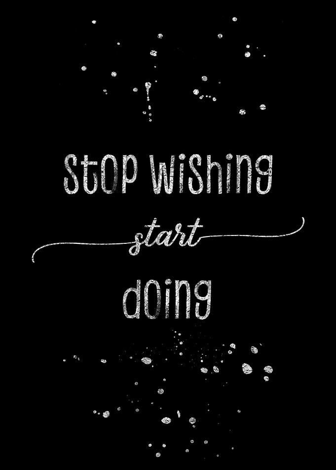 SILVER ART Stop wishing