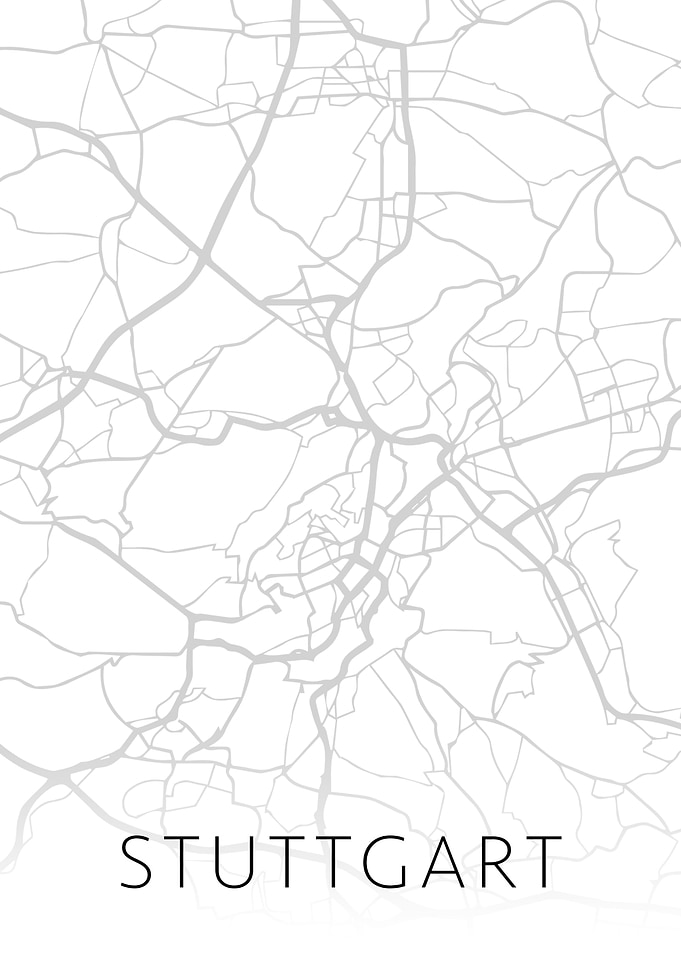 Stuttgart Germany City Map