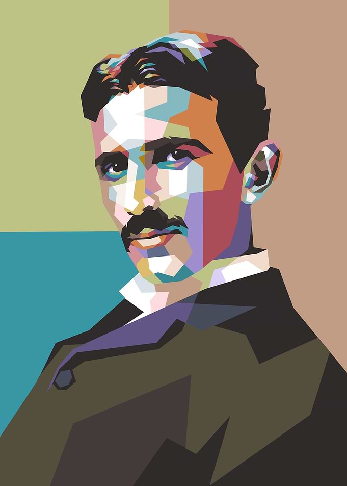 Nikola Tesla Pop Art
